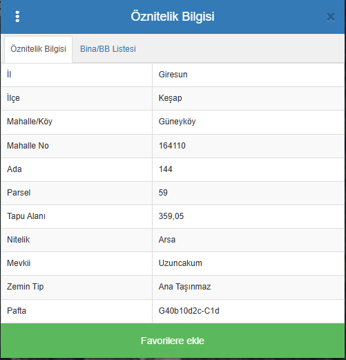 GÜNEYKÖY 359M2 ARSA